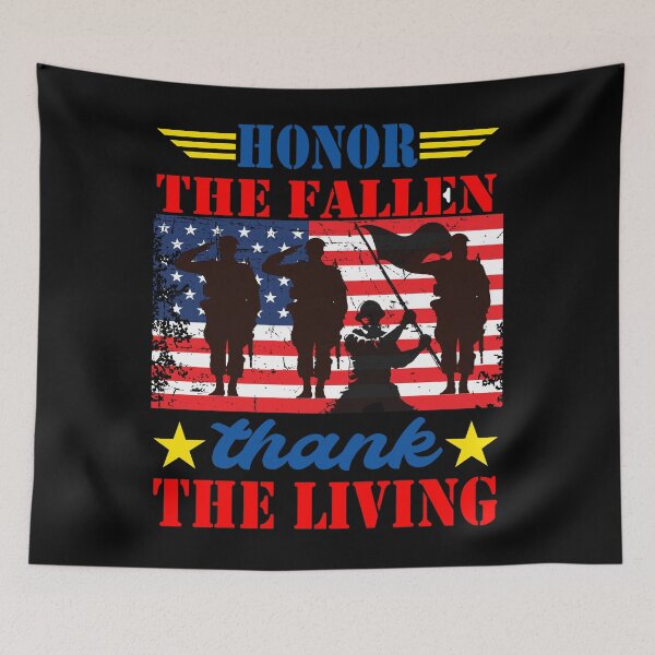 Item preview, Honor The Fallen Thank The Living Memorial Day Patriotic designed and sold by BOUCHERIT amine.