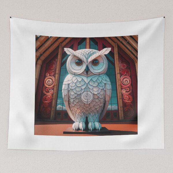 Item preview, Colossal White Ruru from Aotearoa  designed and sold by Traci Coxhead.