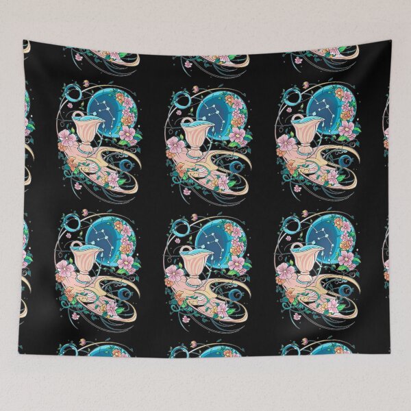 Item preview, Aquarius Astrology. Moon in Aquarius, Zodiac sign, Aquarius symbol designed and sold by ZodiacWonders.