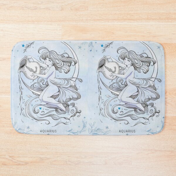Item preview, Aquarius Astrology. Moon in Aquarius, Zodiac sign, Aquarius symbol designed and sold by ZodiacWonders.