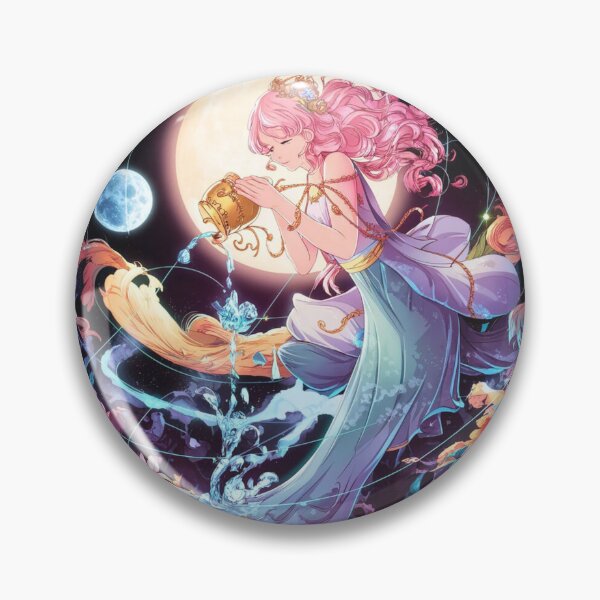 Item preview, Aquarius Astrology. Moon in Aquarius, Zodiac sign, Aquarius symbol designed and sold by ZodiacWonders.