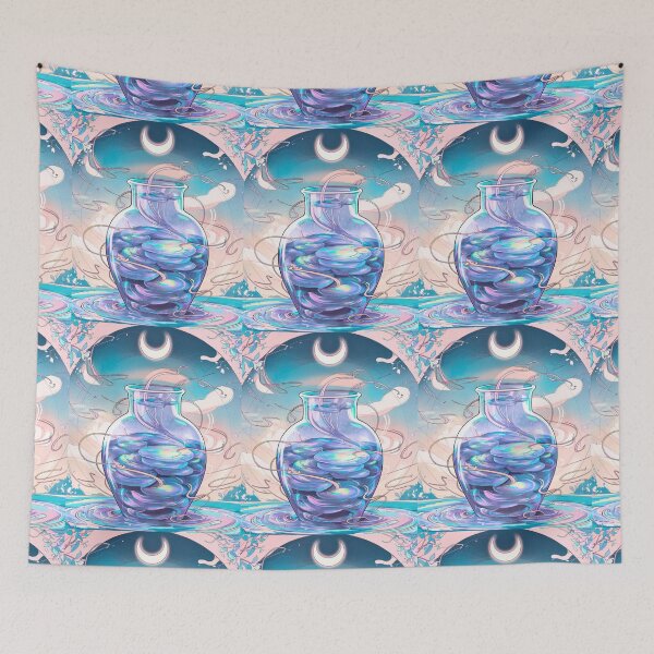Item preview, Aquarius Astrology. Moon in Aquarius, Zodiac sign, Aquarius symbol designed and sold by ZodiacWonders.