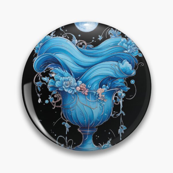 Item preview, Aquarius Astrology. Moon in Aquarius, Zodiac sign, Aquarius symbol designed and sold by ZodiacWonders.