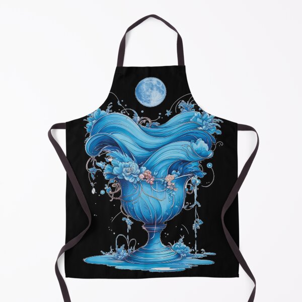 Item preview, Aquarius Astrology. Moon in Aquarius, Zodiac sign, Aquarius symbol designed and sold by ZodiacWonders.