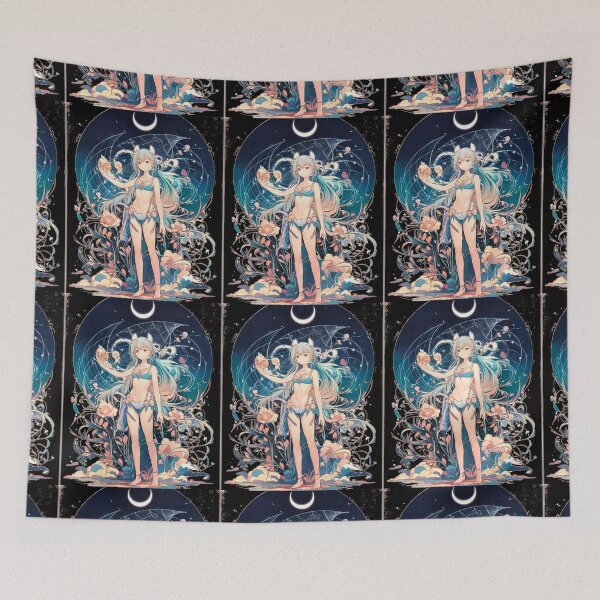 Item preview, Aquarius Astrology. Moon in Aquarius, Zodiac sign, Aquarius symbol designed and sold by ZodiacWonders.