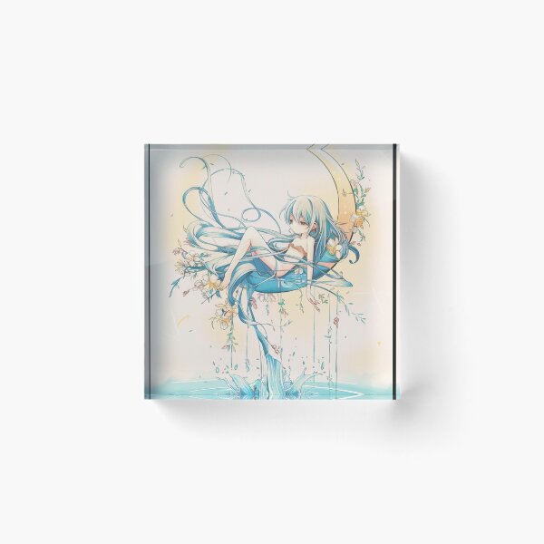 Item preview, Aquarius Astrology. Moon in Aquarius, Zodiac sign, Aquarius symbol designed and sold by ZodiacWonders.