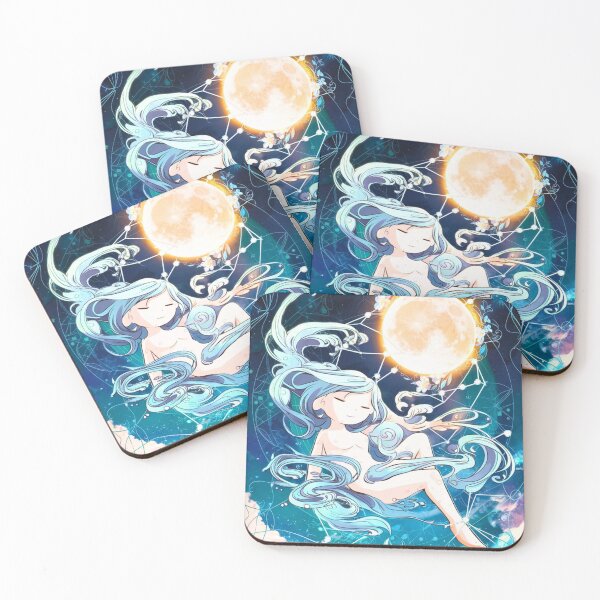 Item preview, Aquarius Astrology. Moon in Aquarius, Zodiac sign, Aquarius symbol designed and sold by ZodiacWonders.