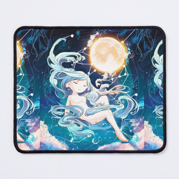 Item preview, Aquarius Astrology. Moon in Aquarius, Zodiac sign, Aquarius symbol designed and sold by ZodiacWonders.