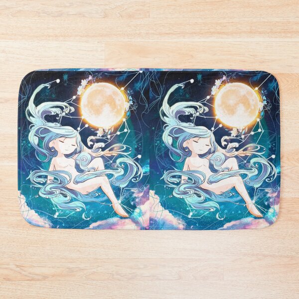 Artikelvorschau, Wassermann-Astrologie. Mond im Wassermann, Sternzeichen, Wassermann-Symbol entworfen und verkauft von ZodiacWonders.