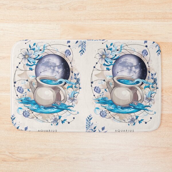Item preview, Aquarius Astrology. Moon in Aquarius, Zodiac sign, Aquarius symbol designed and sold by ZodiacWonders.