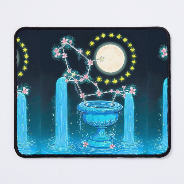 Item preview, Aquarius Astrology. Moon in Aquarius, Zodiac sign, Aquarius symbol designed and sold by ZodiacWonders.
