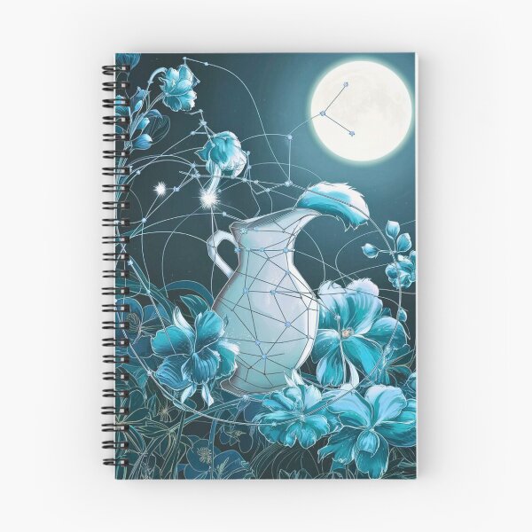 Item preview, Aquarius Astrology. Moon in Aquarius, Zodiac sign, Aquarius symbol designed and sold by ZodiacWonders.