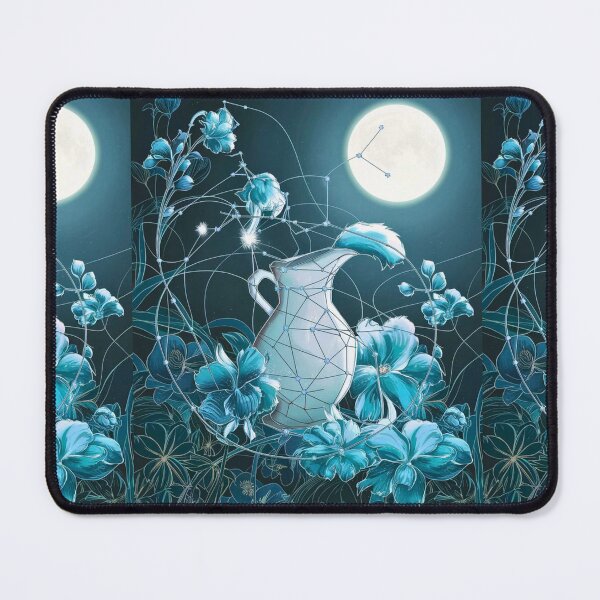 Item preview, Aquarius Astrology. Moon in Aquarius, Zodiac sign, Aquarius symbol designed and sold by ZodiacWonders.