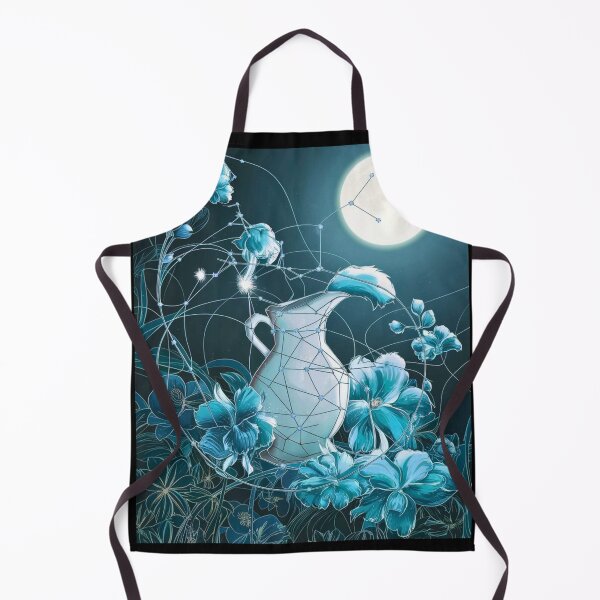 Item preview, Aquarius Astrology. Moon in Aquarius, Zodiac sign, Aquarius symbol designed and sold by ZodiacWonders.