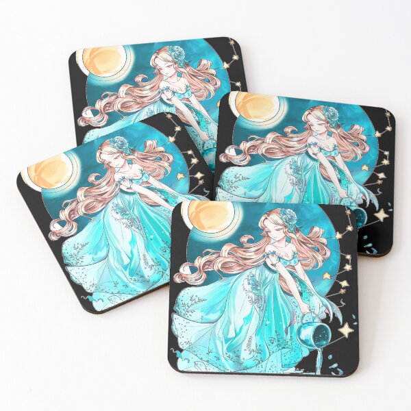 Item preview, Aquarius Astrology. Moon in Aquarius, Zodiac sign, Aquarius symbol designed and sold by ZodiacWonders.