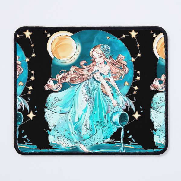 Item preview, Aquarius Astrology. Moon in Aquarius, Zodiac sign, Aquarius symbol designed and sold by ZodiacWonders.