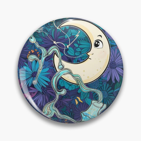 Item preview, Aquarius Astrology. Moon in Aquarius, Zodiac sign, Aquarius symbol designed and sold by ZodiacWonders.