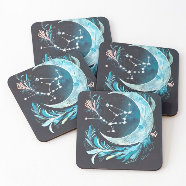 Item preview, Aquarius Astrology. Moon in Aquarius, Zodiac sign, Aquarius symbol designed and sold by ZodiacWonders.