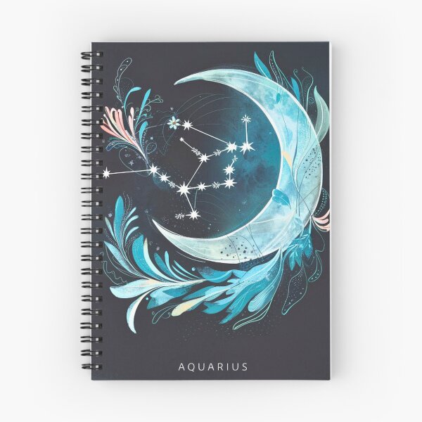 Item preview, Aquarius Astrology. Moon in Aquarius, Zodiac sign, Aquarius symbol designed and sold by ZodiacWonders.