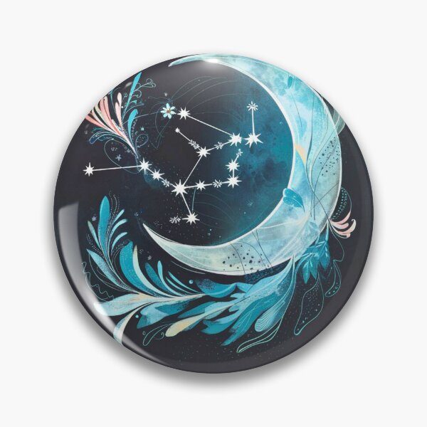 Artikelvorschau, Wassermann-Astrologie. Mond im Wassermann, Sternzeichen, Wassermann-Symbol entworfen und verkauft von ZodiacWonders.