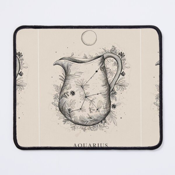 Item preview, Aquarius Astrology. Moon in Aquarius, Zodiac sign, Aquarius symbol designed and sold by ZodiacWonders.
