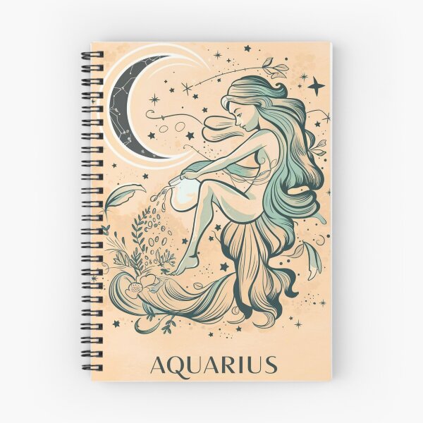 Item preview, Aquarius Astrology. Moon in Aquarius, Zodiac sign, Aquarius symbol designed and sold by ZodiacWonders.