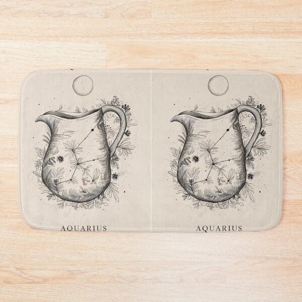 Item preview, Aquarius Astrology. Moon in Aquarius, Zodiac sign, Aquarius symbol designed and sold by ZodiacWonders.