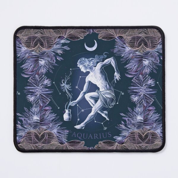 Item preview, Aquarius Astrology. Moon in Aquarius, Zodiac sign, Aquarius symbol designed and sold by ZodiacWonders.