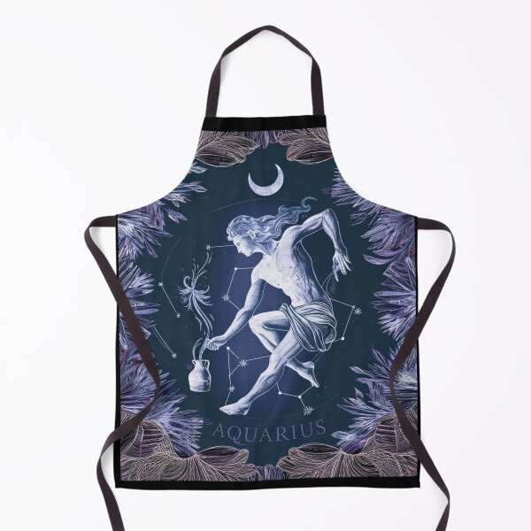 Aperçu de l'œuvre Astrologie du Verseau. Lune en Verseau, Signe du zodiaque, Symbole du Verseau créée et vendue par ZodiacWonders.