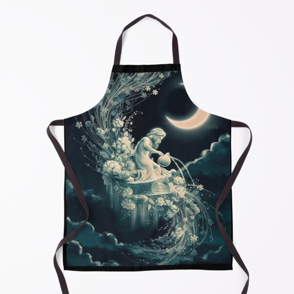 Aperçu de l'œuvre Astrologie du Verseau. Lune en Verseau, Signe du zodiaque, Symbole du Verseau créée et vendue par ZodiacWonders.