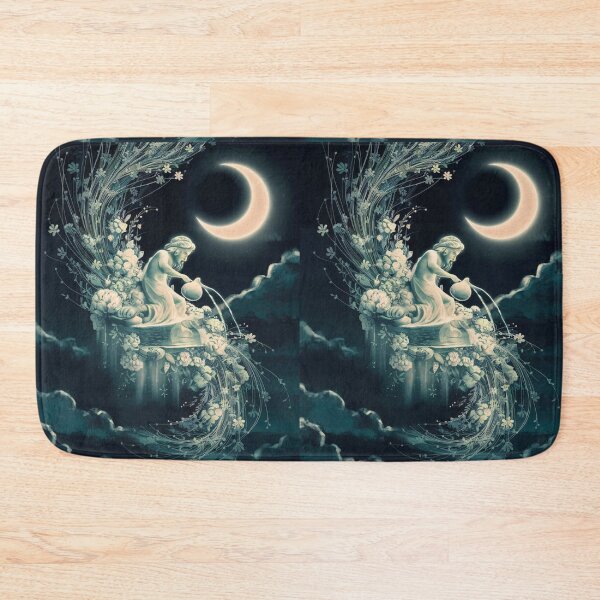 Item preview, Aquarius Astrology. Moon in Aquarius, Zodiac sign, Aquarius symbol designed and sold by ZodiacWonders.