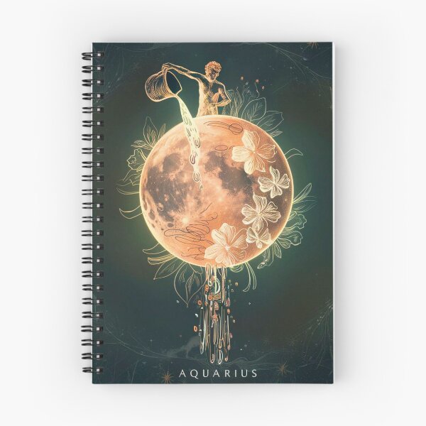 Item preview, Aquarius Astrology. Moon in Aquarius, Zodiac sign, Aquarius symbol designed and sold by ZodiacWonders.