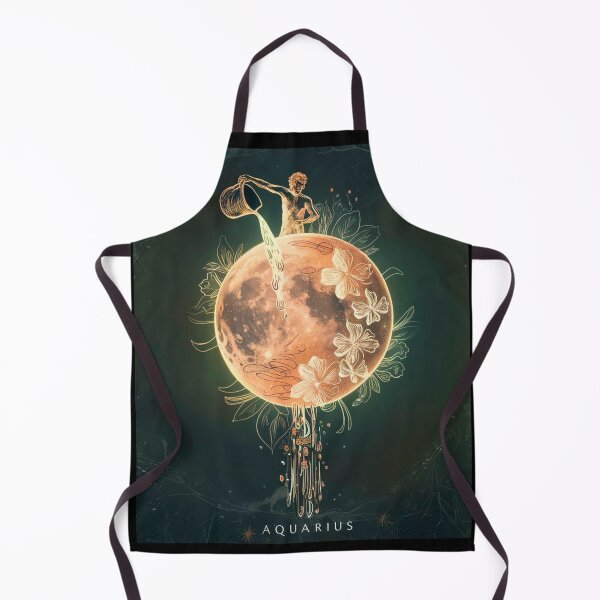 Aperçu de l'œuvre Astrologie du Verseau. Lune en Verseau, Signe du zodiaque, Symbole du Verseau créée et vendue par ZodiacWonders.