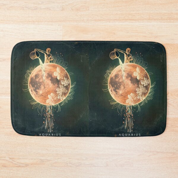 Item preview, Aquarius Astrology. Moon in Aquarius, Zodiac sign, Aquarius symbol designed and sold by ZodiacWonders.