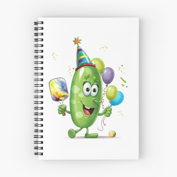 Item preview, Birthday Pickleball cartoon player card designed and sold by Rowena Cherry Art.