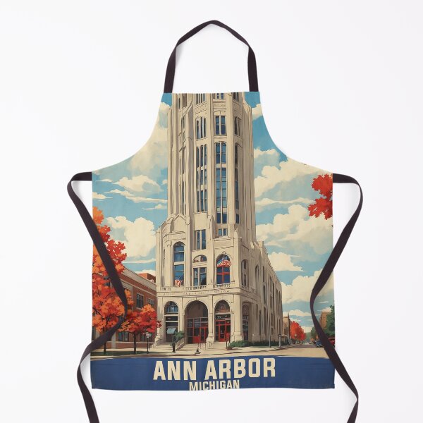Item preview, Ann Arbor Michigan USA Vintage Travel Tourism  designed and sold by TravelersGems.