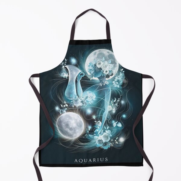 Aperçu de l'œuvre Astrologie du Verseau. Lune en Verseau, Signe du zodiaque, Symbole du Verseau créée et vendue par ZodiacWonders.