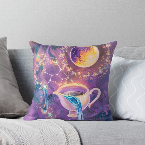 Item preview, Aquarius Astrology. Moon in Aquarius, Zodiac sign, Aquarius symbol designed and sold by ZodiacWonders.