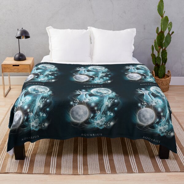 Item preview, Aquarius Astrology. Moon in Aquarius, Zodiac sign, Aquarius symbol designed and sold by ZodiacWonders.
