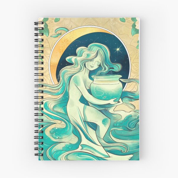 Item preview, Aquarius Astrology. Moon in Aquarius, Zodiac sign, Aquarius symbol designed and sold by ZodiacWonders.