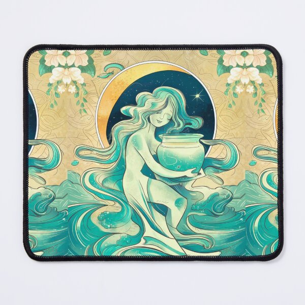 Item preview, Aquarius Astrology. Moon in Aquarius, Zodiac sign, Aquarius symbol designed and sold by ZodiacWonders.