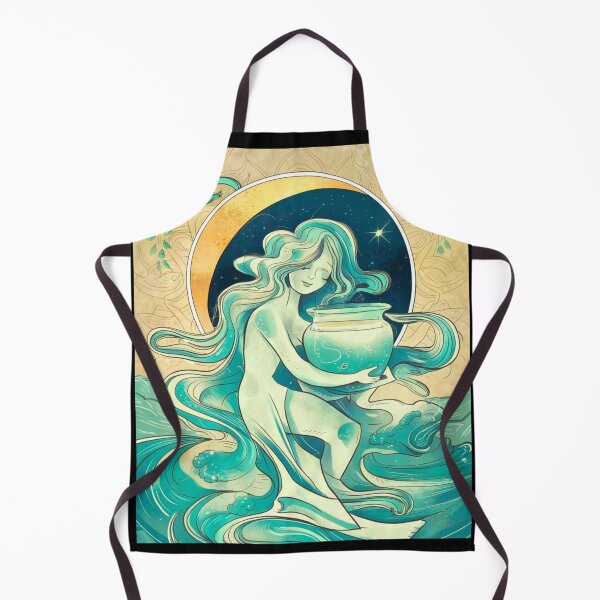 Item preview, Aquarius Astrology. Moon in Aquarius, Zodiac sign, Aquarius symbol designed and sold by ZodiacWonders.