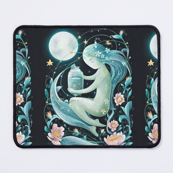 Item preview, Aquarius Astrology. Moon in Aquarius, Zodiac sign, Aquarius symbol designed and sold by ZodiacWonders.