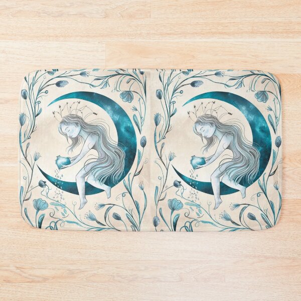 Item preview, Aquarius Astrology. Moon in Aquarius, Zodiac sign, Aquarius symbol designed and sold by ZodiacWonders.