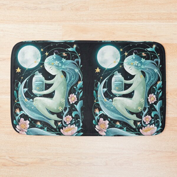 Item preview, Aquarius Astrology. Moon in Aquarius, Zodiac sign, Aquarius symbol designed and sold by ZodiacWonders.