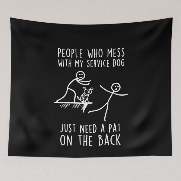 Item preview, Mess With My Service Dog designed and sold by Clara Hollins.