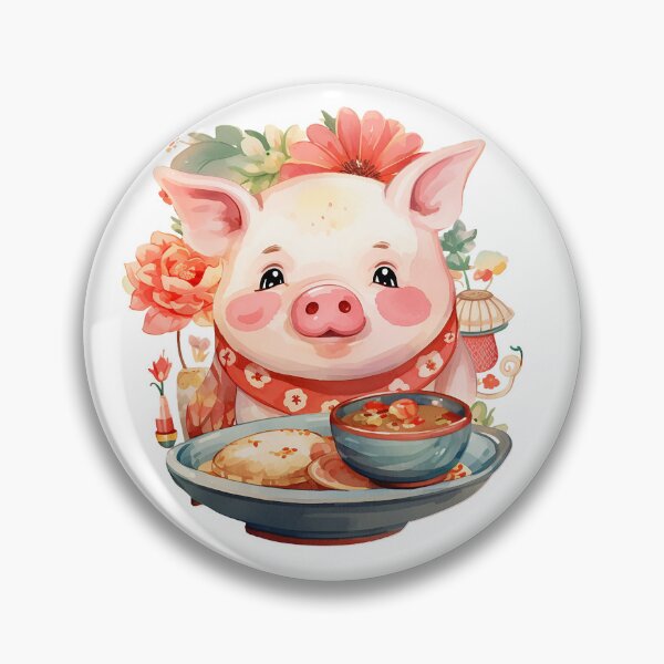 Item preview, Floral Pig designed and sold by MOBUniverse.