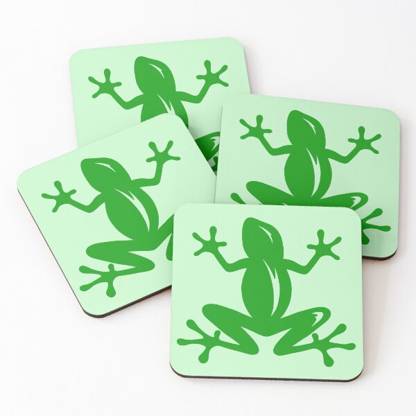 Item preview, Green Amphibians Silhouette Cool Frogs designed and sold by shopdiego.