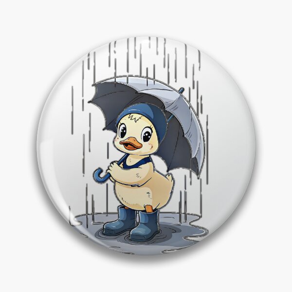 Item preview, Duck holding an umbrella  designed and sold by BlissfulBlossom.