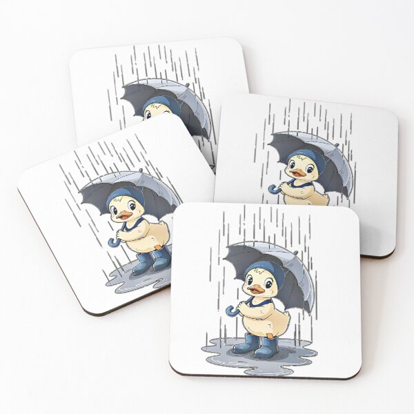 Item preview, Duck holding an umbrella  designed and sold by BlissfulBlossom.